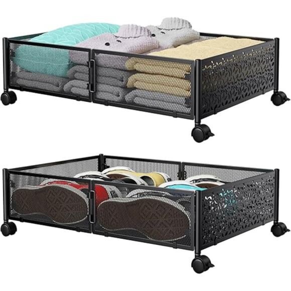 Under Bed Storage Containers with Wheels, Under Bed Shoe Storage Organizer - Picture 7 of 7